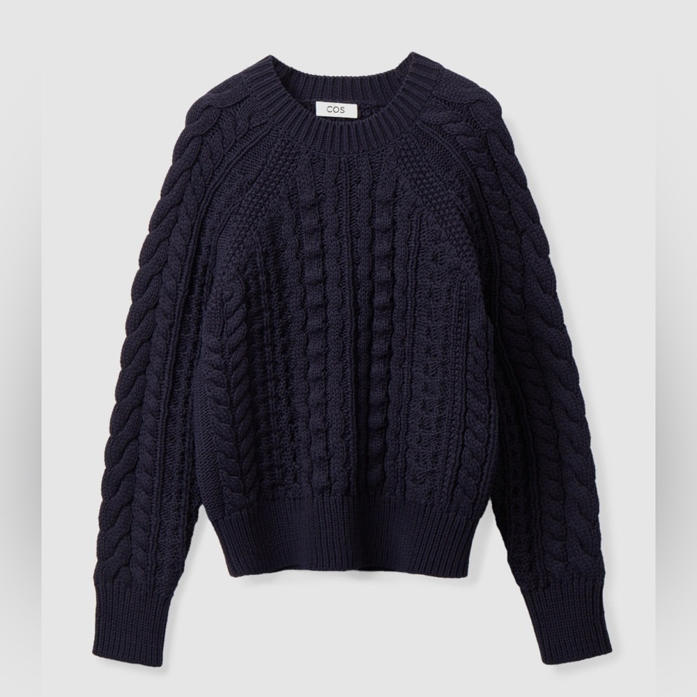 ISO COS cotton cable sweater
